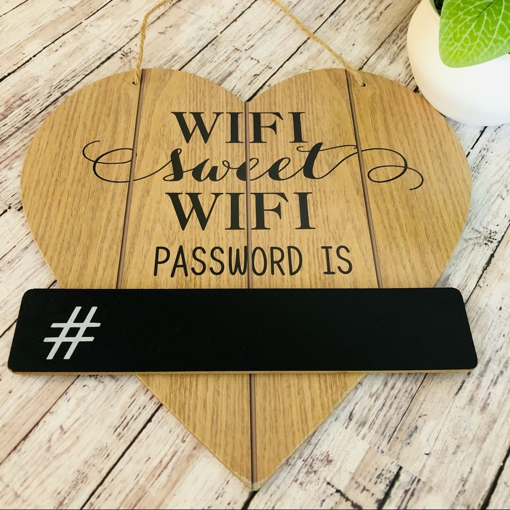 Rustic Wi-Fi Password Sign - Picture 3 of 4
